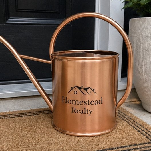 Personalized watering cans — customer photo
