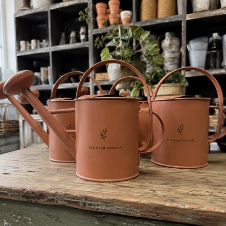 Custom Watering Cans in use